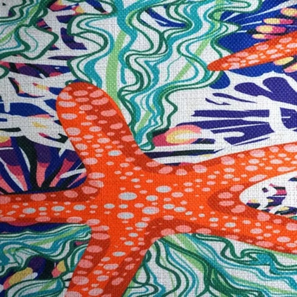 Starfish Theme Large Roomy Tote - Picture 3 of 7